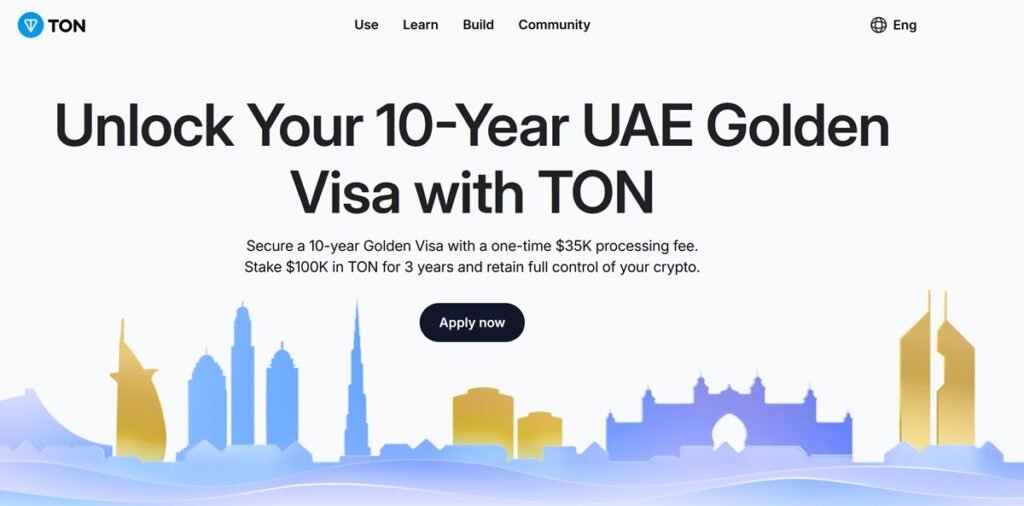 دریافت ویزای طلایی امارات با سرمایهگذاری در پلتفرم TON