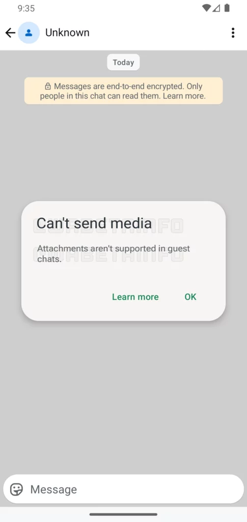 قابلیت جدید Guest chats واتساپ